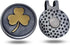 Irish Shamrock Ireland Clover Unique Magnetic Metal Golf Ball Marker with Hat Clip Accessory for Men & Women