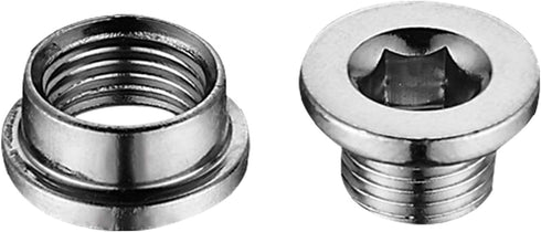Rear Derailleur Hanger M8 Chainring Mounting Fastener Dropout, Pack of 2 (2 Nuts / 2 Bolts)