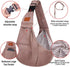 FDJASGY Small Dog Sling Cat Carrier, Adjustable Strap Hands Free Reversible Pet Puppy Travel Bag Backpack for Outdoor