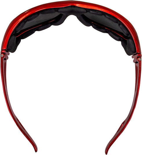 Hurricane Eyewear Category-5 Jet Ski Water-Sport Goggles - Red Floating Sunglasses with Polarized Smoke Lens