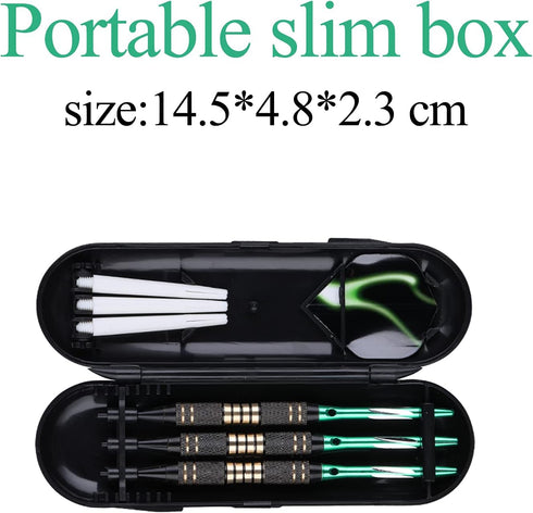 Soft Tip Darts Set 18/20 Grams, Professional Plastic Tip Darts with Brass Barrel, Aluminum Shafts, 50 Rubber O-Rings