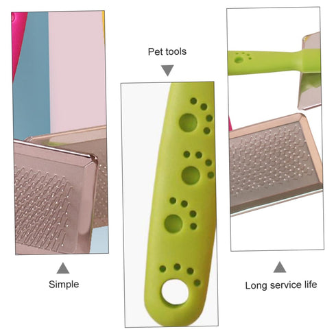 Mipcase 3pcs Pet Comb Hair Remover Tool, Dog Slicker Brush, Self Cleaning Grooming Combs for Pet Hair