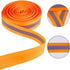 GORGECRAFT 21.8 Yards Reflective Bands, Orange High Visibility Reflector Fabric Sew On Tape for Running Gear