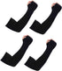 KUHNMARVIN 2 Pairs Compression Arm Sleeves - UV Protection Cooling Tattoo Cover Up for Basketball Football