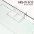 6 PCS Aquarium Lid Clips, 6mm Clear Acrylic Fish Tank Holder for Rimless Glass Top