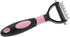 GLOGLOW Pet Grooming Brush, Shedding Brush Tool, Dematting Rakes, Fur Knot Cutter for Long and Short Hair Dogs and Cats