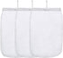 ALEGI Extra Fine Aquarium Filter Media Bag, 3 Pack Reusable 180 Micron Drawstring Mesh for Activated Carbon