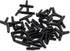 Aquarium Airline Tubing Connectors I T L Y 40pcs Air Tube Adapters for Fish Tank 3/16 '' Hose (Black)
