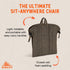 1.2oz Kelty Camp Chair, Adjustable Minimalist Seat for Trail Breaks, Stadiums, Concerns, Closed Cell Foam Padding