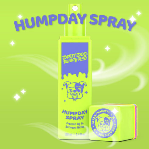 Dirty Dog Beauty Club - Humpday Spray for Dogs & Puppies - Odor Eliminating Mist with Organic Essential Oils - Balances Skin & Fur Freshness - 100 ml (3.4 oz), Sage Breeze Scent