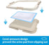PAWISE Dog Training Pee Pad Holder Tray, Large Indoor Puppy Potty Floor Tray, 24''X24'