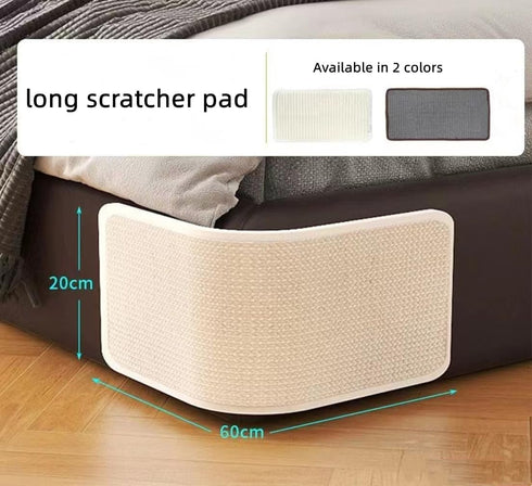 Cat Scratching Mat Sisal Furniture Protector Sofa Cat Scratcher Mat Board Easy to Install Cat Scratching Pad Cat Grinding Claw Care Pad Cat Scratch Couch Cover Guard Sofa (White(60x20cm))