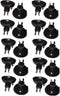Honbay 20pcs Aquarium Black Sucker Clip Suction Cups for Airline Tubing Holder