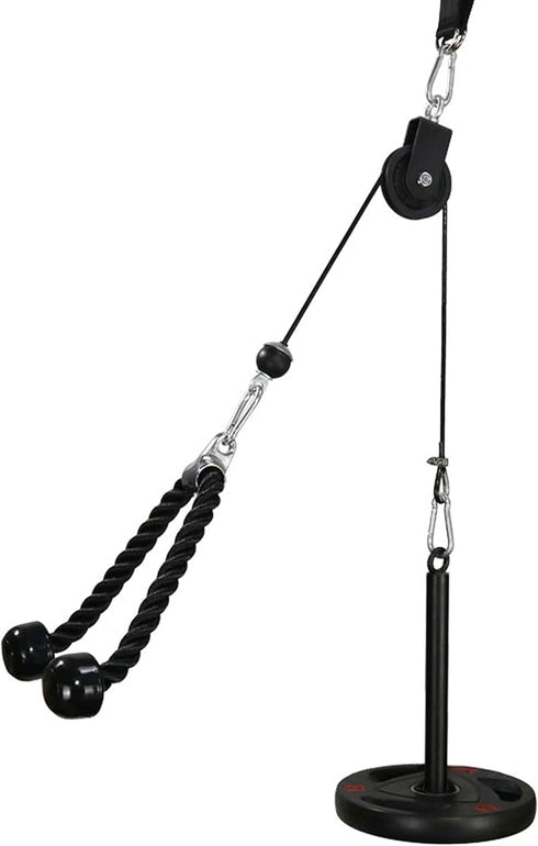 LFJ LAT Pull Down and Lift Weight Pulley System, Cable Machine Pulley Attachment for Home Gym Equipment