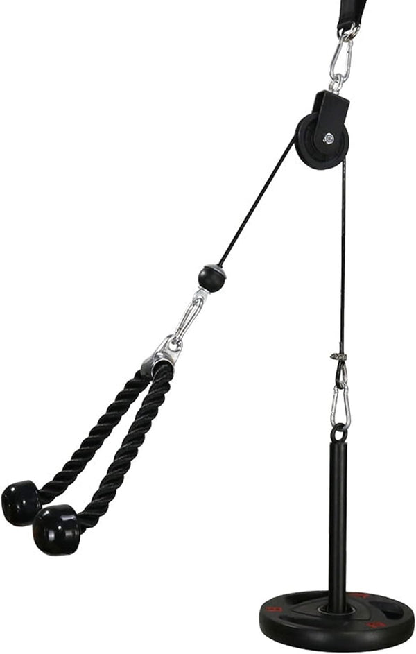 LFJ LAT Pull Down and Lift Weight Pulley System, Cable Machine Pulley Attachment for Home Gym Equipment