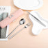 Twisina Set Set Sets Sets Portable Utensils with Case, Stainless Steel Travel Silverware Lunch Utensils for Work