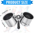 2 Tioncy Pcs Clip on Water Bowl for Birds Parrot Feeding Double Cups Dishes Hanging Stainless Steel Food Water Bowls