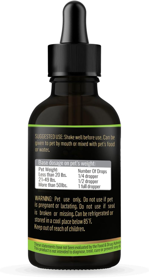 Hemp Oil for Dogs and Cats, Hemp Oil Drops with Omega Fatty Acids, Hip and Joint Support