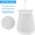 2Pcs 4 Inch Ring Filter Socks, 200 Micron Aquarium Felt Socks for Freshwater and Saltwater Fish Tanks