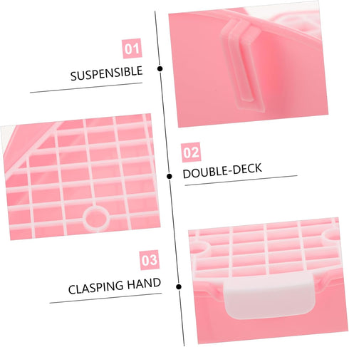MERRYHAPY Rabbit Litter Box Pet Training Toilet for Bunny High Capacity Corner Potty with Detachable for Small Animals