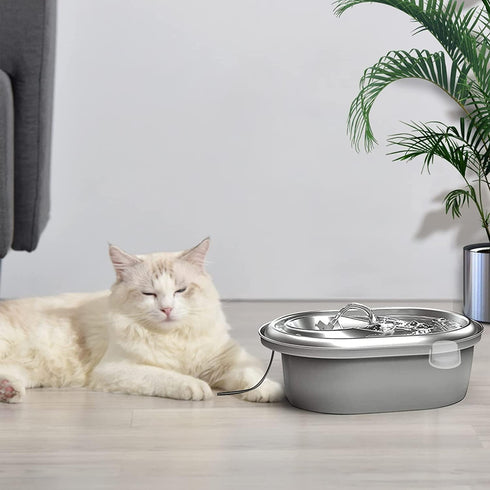 16 16 Cat Fountain Filters - Filters with Sponges Replacement for Stainless Steel Pet Fountain