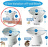 Necoichi Raised Stress Free Cat Food Bowl, Elevated, Dishwasher and Microwave Safe, Cat Dots, Mini