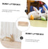 Chinchillas YARNOW Rabbit Toilet Tray Box Large Pet Potty Trainer for Rabbits Guinea Pigs and More Non Slip Design