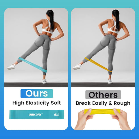 Resistance Bands Set for Working Out - Exercise Loop Bands for Men Women, Body Stretching, Home Workout, 5 Pack