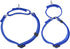 Hyhug Adjustable Solid Nylon Martingale Dog Collar, Anti Escape, Small, Bright Blue