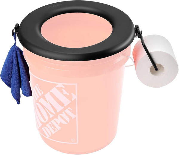 PAHTTO Bucket Toilet Seat, Portable Toilet Seat for 5 Gal Buckets, Camping