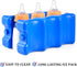 REV. LANG Packs Coolers(600g,Set 4) Cold Freezer Cool Ice Double Sided Contoured Reusable Long Lasting for Breast Milk