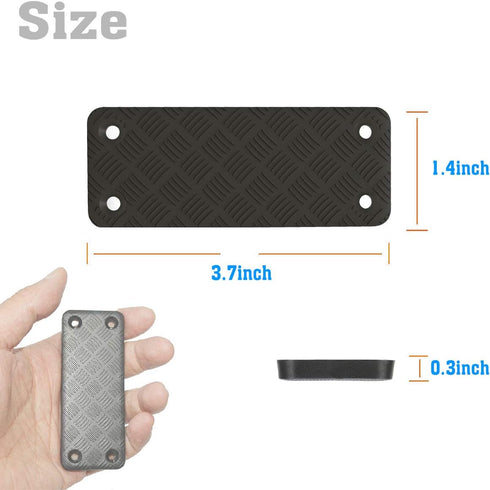 Gun Magnet Mount, 55 lb Rating, Rubber Coated Holder for Handgun, Shotgun, Rifles, Revolvers