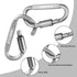 STURME Carabiner Clip Set, Durable Aluminum D-Ring Locking Large Carabiners for Outdoor Camping, 9 Pack