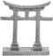 GANAZONO Japanese Shinto Shrine Torii Gate Miniature Ornament for Fish Tank Decoration