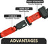 Orle Oko 42" 2-Passenger Retractable Golf Cart Seat Belts Long Universal Fit for EZGO TXT, Club Car DS, Yamaha