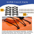 Kayak Pad Eye Kit, 10pcs Tie Down Loops Deck Rigging with Nylon Padeye & Stainless Steel Screws for Canoe & Kayaking