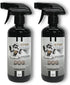 Dog Odor Eliminator for Home, Furniture, Carpet & More, 2 Bottles 16 oz (Pomegranate) for Feces, Vomit, Must & Urine