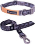 Premium Dog Combo Collar & Leash Set, Durable Metal Buckle, Fashionable Recycled Webbing, Size S, Bamboo