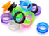 12Pcs Soft Silicone Scissors Finger Rings Grips - Grooming Shear Thumb Inserts for Pet Shears, Random Color