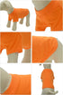Lovelonglong Dog Costumes Basic Blank T-Shirt Tee Shirts for Large Dogs, Orange XXXXL