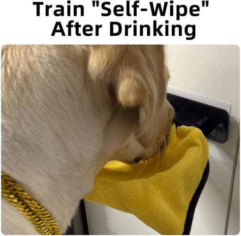 2 Towels(8"x9") MANON ROSA Pet Towel for Drying Dogs Face and Mouth Quick Dry Train Dog to Wipe Face After Drinking