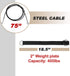 Yes4All Tricep Press Down Cable Machine Attachment Set, LAT Pulldown Attachment for Home Gym