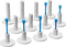 Rubber Golf Tees for Mats, 32 Pcs Golf Accessories with 6 Sizes Rubber Tees & 2 Sizes Plastic Tees for Practice