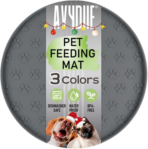 Pet Feeding Mats for Food and Water, Waterproof Anti-Slip Placemats for Dog