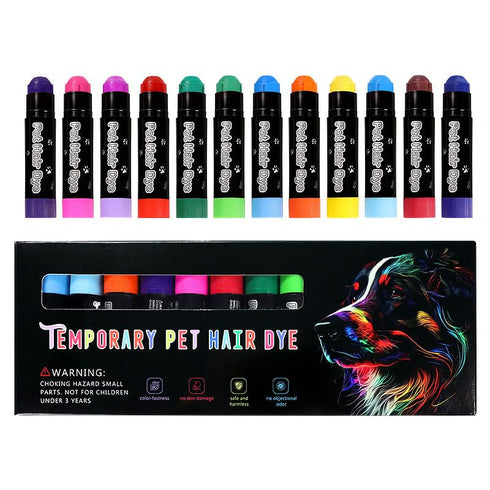 Temporary Pet Hair Dye, Non-Toxic Washable Dog Hair Dye for Creative Grooming and Marking Pets