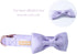 Unique Style Paws Dog Collar, Purple Silk Collar with Bow, Soft Bowtie Adjustable Pet Collar Gift for Medium Female Dogs