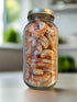 31-40 200 2 Lbs Packaging 25 Large Half Gallon Jar Freeze-Dried -COOKED- Tail-on Deveined Shrimp | With shrimp per