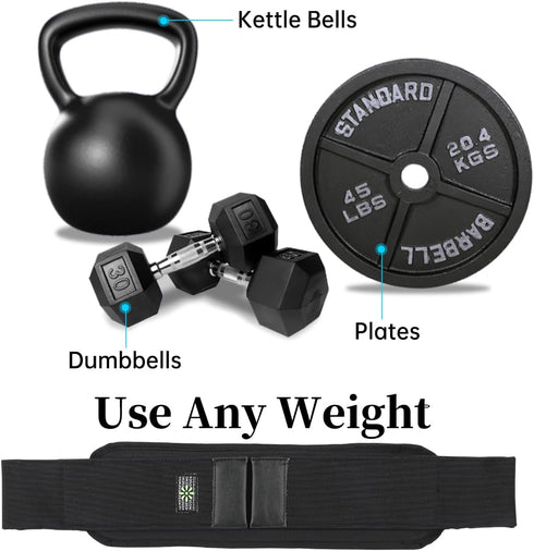Hip Thrust Belt by SEWD – Use Any Weight for Lunges, Glute Bridges, Dips and Booty Workouts – Easy to Set Up with