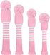 Scott Edward Knitted Golf Head Covers - 4PCS Handmade Fit Well for Driver and Fairway Woods with Long Neck Pom Pom