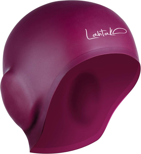 Swim Caps Ear Protection 3D - Silicone Swim Cap Waterproof for Long Hair & Short Hair, Adult & Youth